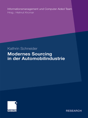 cover image of Modernes Sourcing in der Automobilindustrie